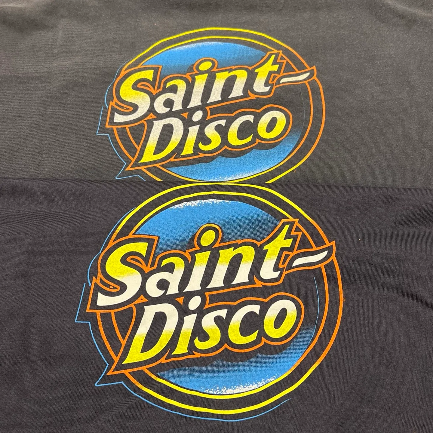 Authentic level printing technology SAINT Mxxxxxx x TEFLON DISCO SAINT DISCO ML_LS TEE/BLK Eagle Feather Spider Web Distressed Long Sleeve S-XL Ready-to-wear Assute dyeing Maliu water spray fading treatment Customized TEFLON DISCO co-branded accessories Hand-splashed ink Wormhole fraying treatment
